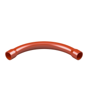 25mm Orange PVC 90° Sweep Bend