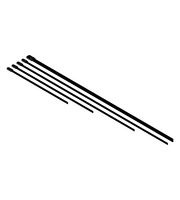 200 x 7.9mm Coated 316 Stainless Steel Cable Ties - 100 Pack