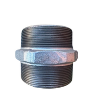 65mm BSP Male Galvanized Hex Nipple | Durable Steel | Corrosion Resistant | Easy Wrench Grip by Firebox
