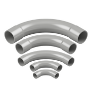 40mm Grey PVC 90° Standard Bend