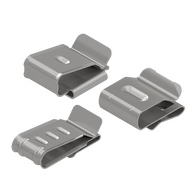 2 x 4.0mm Right-Angle Stainless Steel Solar Cable Clips