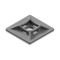 28 x 28mm Black Cable Tie Mount - 100 Pack