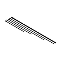 290 x 4.6mm Coated 316 Stainless Steel Cable Ties - 100 Pack