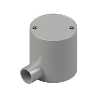 25mm Grey PVC 1-Way Deep Junction Box