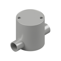 25mm Grey PVC 2-Way Deep Junction Box