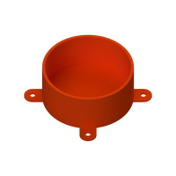 25mm Orange PVC Disposable Junction Box Lid