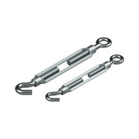 8mm Zinc Plated Steel Hook & Eye Turnbuckle