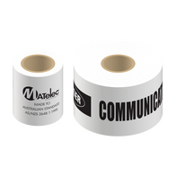 150mm x 100m White Communications Underground Warning Tape