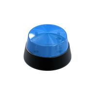 12V dc Blue Round Mini Strobe