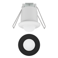 360° White/Black Mini PIR Recessed Mount Motion Sensor