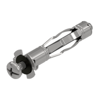 8mm penetration hole, 16mm max wall width, 39mm shaft length Hollow Wall Anchor - 100 Pack