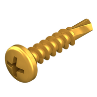 8G x 16mm Pan Head Drill Point Screws - 300 Pack