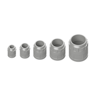 20mm Grey PVC Screw Adaptor & Lock Ring