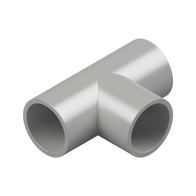 25mm Grey PVC Straight Tee