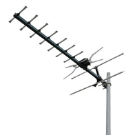 Digital TV Antenna with 4G/5G Filter and Snap Lock Corner Screen UHF (28-51) 10 Elements (5 Pack)