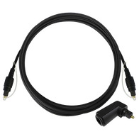 1m Toslink Male to Male Lead including Right Angle Adaptor