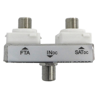 Diplexer FTA/Satellite (Suitable for Clipsal® Double Gang Plate) (5 Pack)