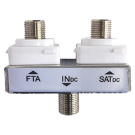 Diplexer FTA/Satellite (Suitable for Most Clipsal® and HPM Wall Plates)