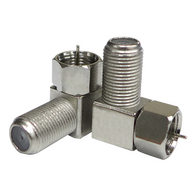 'F' Male to 'F' Female Elbow Adaptor (10 Pack)