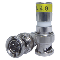 BNC Male RG6 Compression Connector (50 Pack)