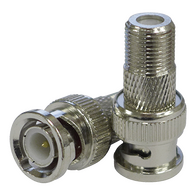 'F' Female to BNC Male Adaptor (20 Pack)
