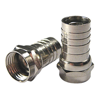 RG59 'F' Type Crimp On Connector (100 Pack)