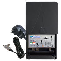 Masthead Amplifier VHF/UHF 34dB with 4G/5G Filter and Power Supply