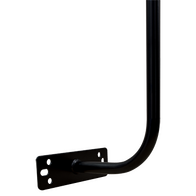 1.84m Curved Fascia Mount (200mm Protrusion) - Stainless Steel with Matt Black Powder Coating