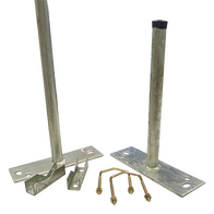 Wall Mount Kit including 12" and 27" Wall Mounts with Clamps