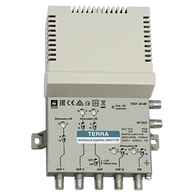 TERRA Split-band Multi-input MATV Amplifier for FM, VHF and 3x UHF Feeds