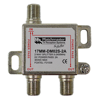 2 Way Splitter for Foxtel SMS Systems Max 30V 2A Power Pass All Ports
