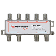8 Way ‘F’ Type Splitter 5-2400MHz DC All Ports Power Pass
