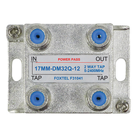 2 Way 12dB High Isolation Tap for MATV, TDT and Satellite