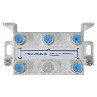 4 Way 8dB Terminated High Isolation Tap for MATV and Satellite