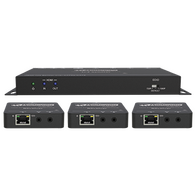 55m 1080p 3 Way Standard Speed HDMI® Extender Splitter Over Cat 5e/6 with HDMI® Loop Out, IR and PoC
