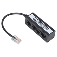 IR Expansion Block 1x RJ45 Plug to 4x RJ45 Socket