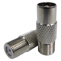 'F' Female to IEC (PAL) Male Adaptor (10 Pack)