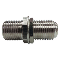 'F' Female to 'F' Female Adaptor with Nuts and Washers (20 Pack)