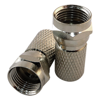 RG6 'F' Type Twist On Connector (2 Pack)