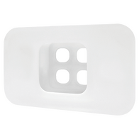 Recessed 4 Way DigiPORT® Wall Plate with Three Blank Inserts