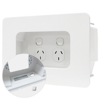 Recessed Wall Point with Built-in Cable Management System