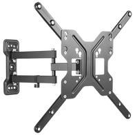 23-55" 30kg Tilt and Swivel Extendable Dual Arm TV Bracket
