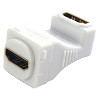 HDMI® to HDMI® Female Right Angle Insert (20 Pack)