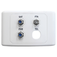 Satellite/FTA/PDR Outlet Plate