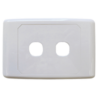 2 Way Outlet Plate including 1 Blank Insert