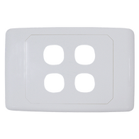 4 Way Outlet Plate including 3 Blank Inserts