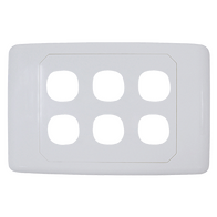 6 Way Outlet Plate including 5 Blank Inserts