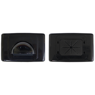 Large Bullnose Outlet Plate (Black)