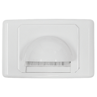 Bull Nose Outlet Plate with Brush Cover
