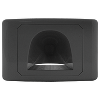 Outlet Plate with Reverse Bull Nose (Black)